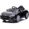 Baroni Toys Baroni Home Auto Macchina Elettrica per Bambini Audi R8 Sport, 12V Con MP3, Macchina telecomandata Full Optional, sedile in Eco pelle, porte apribili, Velocità 3-5 km/h, con Telecomando, Nero