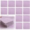 LUPATDY 12 tappetini puzzle a incastro, in schiuma, 30 x 30 cm, per bambini, per il soggiorno, la camera da letto, per il gioco (viola chiaro)