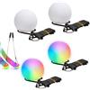YOOMUR Ledpoi - 4 palline LED Glow Poi, 9 modalità di illuminazione, con arcobaleno e luce di respiro, per principianti e adulti