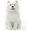PuffPurrs Peluche Realistico Samoiedo - Cane Bianco Soffice 28 cm, Peluche Cucciolo Regalo Per Amanti Dei Cani