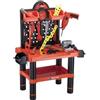 BAKAJI Banco da Lavoro per Giocattolo Bambini con 54 Pezzi, Banchetto Fai da Te con Attrezzi e Accessori con Trapano Realistico e Utensili Tutto Fare, Gioco per Bambini Idea Regalo