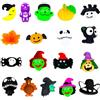 POPOYU Giocattoli Mini Squishy Mochi di Natale,Halloween,30Pezzi Squishy Gadget Mochi Squishy Antistress HalloweenGiocattoli Mini Squishies Carini per Bambini,Mochi Calendario dell'Avvento Halloween