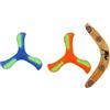 wuqyehr Set di 3 boomerang in legno e luci per giochi all'aperto | Include 1 boomerang in legno e 2 boomerang luminosi. Adatto per giochi di lancio in campi aperti, sulla spiaggia o al parco.