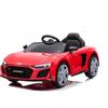 Baroni Toys Baroni Home Auto Macchina Elettrica per Bambini Audi R8 Sport, 12V Con MP3, Macchina telecomandata Full Optional, sedile in Eco pelle, porte apribili, Velocità 3-5 km/h, con Telecomando, Rosso