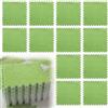 LUPATDY 12 tappetini puzzle a incastro, in schiuma, 30 x 30 cm, per bambini, per il soggiorno, la camera da letto, per il gioco (verde erba)