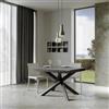 Itamoby Tavolo 90x120 VOLANTIS EVOLUTION Cemento allungabile a 224 cm