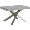 Itamoby Tavolo allungabile 90x120/224 cm Volantis Cemento telaio 4/A
