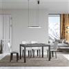 Itamoby Tavolo allungabile fino a 224 cm EVERYDAY Evolution 120 con piano finitura Cemento