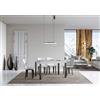 Itamoby Tavolo everyday Allungabile piano Bianco Frassino 90x130 Allungato 234 telaio Antracite