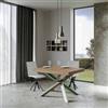 Itamoby Tavolo Volantis Allungabile 234 cm piano Quercia Natura 90x130 telaio 4/A