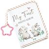 Elnwnnkc Libro dei ricordi lavabile per bambini, tessuto Oxford traspirante, con illustrazioni animali, per registrare i traguardi del bambino