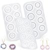 HMCEY 3 PCS Stampi in Silicone per Anelli,HMCEY Stampi Gioielli Resina Epossidica | Stampo Ciondolo per Colata,Stampo Portachiavi per Decorazioni,8 Misure,Riutilizzabili,per Creazione di Gioielli, Artigianato