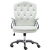 YERT Sedia da ufficio esecutiva, sedia comoda con funzione oscillante per ufficio in casa, sedia girevole a 360 °, ergonomica, materiale in pelle PU (altezza di seduta regolabile: 45-53 cm / 18-21 pollic