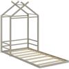 VitaliSpa Vicco Letto montessori bambini Roofy, Grigio, 90x200