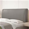 BUAOGDVG Copritestiera Letto Matrimoniale Ecopelle Copri Testata Letto | Una Piazza E Mezza Elastica Universale Copertura per Testiera per Letto Protezione(Gray brown,1.5-1.7m)