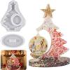 TNSLAND Grandi stampi in resina epossidica per albero di Natale, stampo in silicone, cornice in resina epossidica, decorazione per la casa
