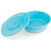 Twistshake Ciotola Bambini con Coperchio Ermetico | Piatto Svezzamento 6+ Mesi | Contenitore Pappa | Scodella Allenamento Cibo Neonati | Senza BPA | Ciotolina Prima Infanzia | Blu