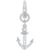 Amor Charm da donna in argento sterling 925, con zirconi sintetici, motivo marittimo, in confezione regalo