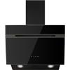 PKM Cappa obliqua S74-60A+++ - Classe di efficienza energetica A+++, illuminazione LED, frontale in vetro nero, illuminazione RGB regolabile, controllo touch
