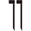Lumisky Set di 2 fari solari a puntura LED bianco caldo 2 x FORTY H 30 cm