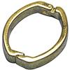 Rayher 2229606 - Chiusura a clip, 25 x 20 mm, 1 pezzo, oro