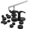 Aurobest Set Pressa Riparazione Orologio Professionale 12 Pezzi, Chiudi Cassa Posteriore 18-50mm, Strumenti Chiusura per Cambio Batteria, Inserti Plastica Apricassa Dadi Montaggio (Nero)