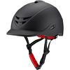 KBOLAE Cappello da equitazione, professionale, regolabile, traspirante, per sport all'aria aperta, taglia L, colore: nero