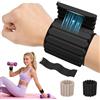 Abahub Pesi Magnetici Regolabili per Polsi Caviglie,Ankle Weights | Fasce con Pesi per Braccia e Gambe con Pesi 1kg Set da 2, Polsiere per Palestra Domestica,Adatto per Yoga,Pilates, Jogging