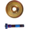 POPETPOP Lega di Titanio Coperchio Serie Sterzo Blu Bici per Strada | Leggero e Resistente, Non Si Deforma, Finitura Liscia e Lucida, per Bici da Strada e Mountain