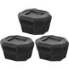 OFFSCH 3 Pezzi Tappi Inferiori, Copertura Nera in Plastica | Set di Tappi Terminali per Impugnatura, Installazione Facile, Precisione Artigianale, Comfort e Resa