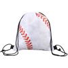 WOZOKI Borsa da palestra con coulisse per calcio, White | Borsa piccola con coulisse per basket, calcio, baseball, zaini a corda per viaggiare in nuoto, borsa per zaini da