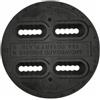 LOVIVER Piastra Rotonda per Attacco Snowboard Regolabile, Disco di Montaggio per Snowboard, Stabile, Attrezzatura, Piste da Neve, Snowboarder, L-
