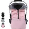 Miracle Baby Sacco Termico Passeggino Impermeabile Antivento Footmuff 77x37cm | Coperta Neonato in Velluto Corallo Morbido, Coprigambe Bebè con Cerniera e Multifunzione per Passeggino e Carrozzina