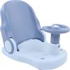 Picysa Seggiolino da Bagnetto per Bambini Sedia Antiscivolo Regolabile per Neonati Bambini Piccoli con Superficie Antiscivolo Materiale PP Ecologico 38x26,5 Cm (Blu)