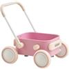 Kidpop PULA Carrello Primi Passi, Girello per Bambini, 7-36 Mesi, Rosa | carrello con ruote portatutto, carrello portaoggetti multiuso per bambini, gadget compleanno bambini, portata 15 kg