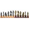 Italfama Set Pezzi Scacchi Re 8.3cm in Metallo e Legno Florentine Oro Argento