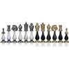 Italfama Scacchi Metallo Legno Oro Argento Fatto A Mano 10.3cm Re Italia