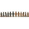 Italfama Set Pezzi Scacchi Italfama Medievali Peltro Placcato Oro/Argento Re 9cm Italia