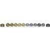 Italfama Set Pedine in Metallo 24 Pezzi Placcati Oro e Argento 2.3cm Italy