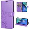 betterfon Custodia per Xiaomi Redmi Note 13 4G, in pelle PU, con funzione di supporto, scomparti per carte di credito, per Xiaomi Redmi Note 13 4G, viola