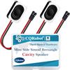 CQRobot Altoparlanti Dinamici Chiusi 2 Watt/3 Watt RMS 8 Ohm Front-Firing | Con Cavi Collegamento Per Dupont 2,54 mm 35 mm (L) × 25 mm (W) per Progetti DIY Elettronici Computer 1 Coppia