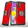 SORAKA Custodia per Samsung Galaxy A51 5G con anello titolare armatura caso Samsung Galaxy A51 5G caso morbido TPU paraurti duro PC copertura posteriore con piastra metallica per telefono magnetico
