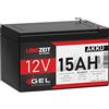 LANGZEIT Batterien LANGZEIT batteria al piombo 12V 15Ah GEL ricaricabili sostituito 12Ah 14Ah