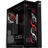 ASUS ROG CRONOX GR801 CURVE TG ARGB BLK, Case EATX Nero in Vetro Temperato | Schermo LCD da 9,2, per Schede Grafiche fino a 420mm e Radiatiori fino a 360mm, 4 Ventole ROG Eurux GR120 ARGB Preinstallate