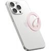 SDFWGG Supporto Magnetico per Telefono Impugnatura Rimovibile in Silicone Anello Compatibile con Accessori Magnetici Cover er iPhone 17/16/15/14/13/12 (Rosa)
