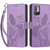 SIENIANLINE Cover per Xiaomi Redmi Note 10 5G custodia portafoglio Viola | 3 scomparti carte, 1 tasca banconote, Chiusura magnetica, Supporto, Pelle PU flip cover per Xiaomi Poco M3 Pro