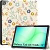 CoBak Cover per Samsung Galaxy Tab A11+ Plus 11 Pollici 2025/A9+ Plus 2023, Custodia in Pelle PU con Retro Trasparente, Smart Cover con Chiusura Magnetica e Multi-Angolo di Visione