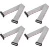 QUARKZMAN 4Pz Cavo a Nastro Piatto Flessibile Passo 2mm L 20cm W 20mm 20pin | FC a FC, Grigio, Cavo a nastro piatto flessibile Connettore IDC, Filo per Computer, display Led, Dvd, Stampante