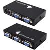 YARCHONN Splitter VGA 1 ingresso 4 uscite video splitter 1x4 splitter schermo | Adattatore di distribuzione video da 1 a 4 porte VGA a 15 pin, 1920 × 1080p, splitter di segnale VGA per PC, monitor e TV