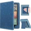 MoKo Custodia per 7/6,8 Libro Digitale 2024/2021, Twill Vintage Blu | per e-lettore, Custodia Sottile in PU, Auto Sonno/Sveglia, Non Compatibile con Kobo Aura 2/Remarkable